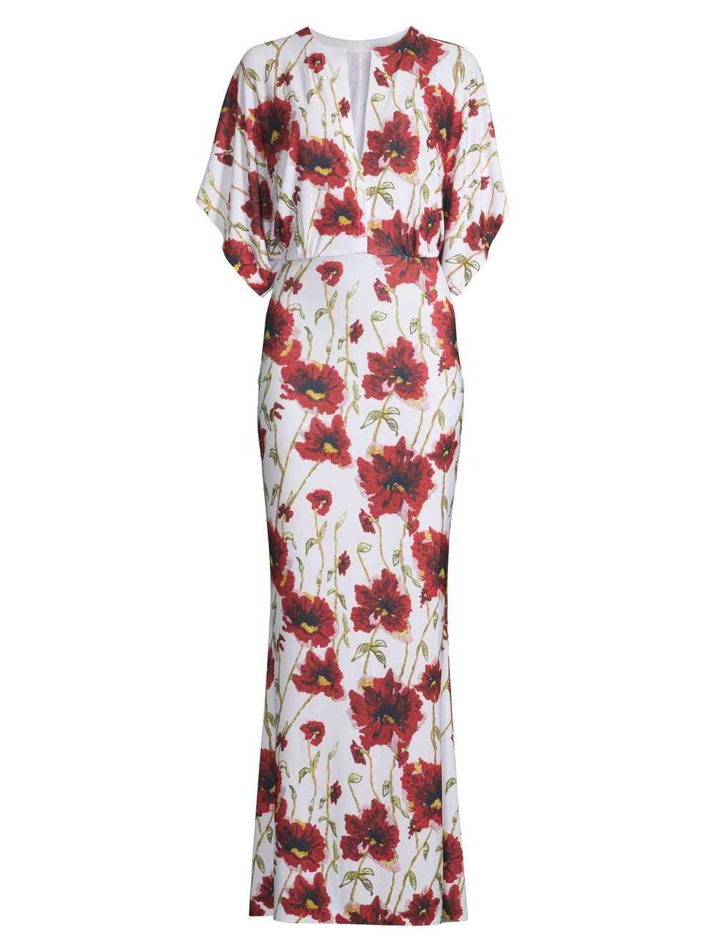 Платье Obie с цветочным принтом Norma Kamali, белый