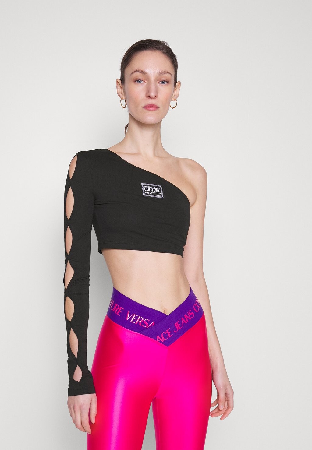 

Рубашка с длинным рукавом Versace Jeans Couture, черный
