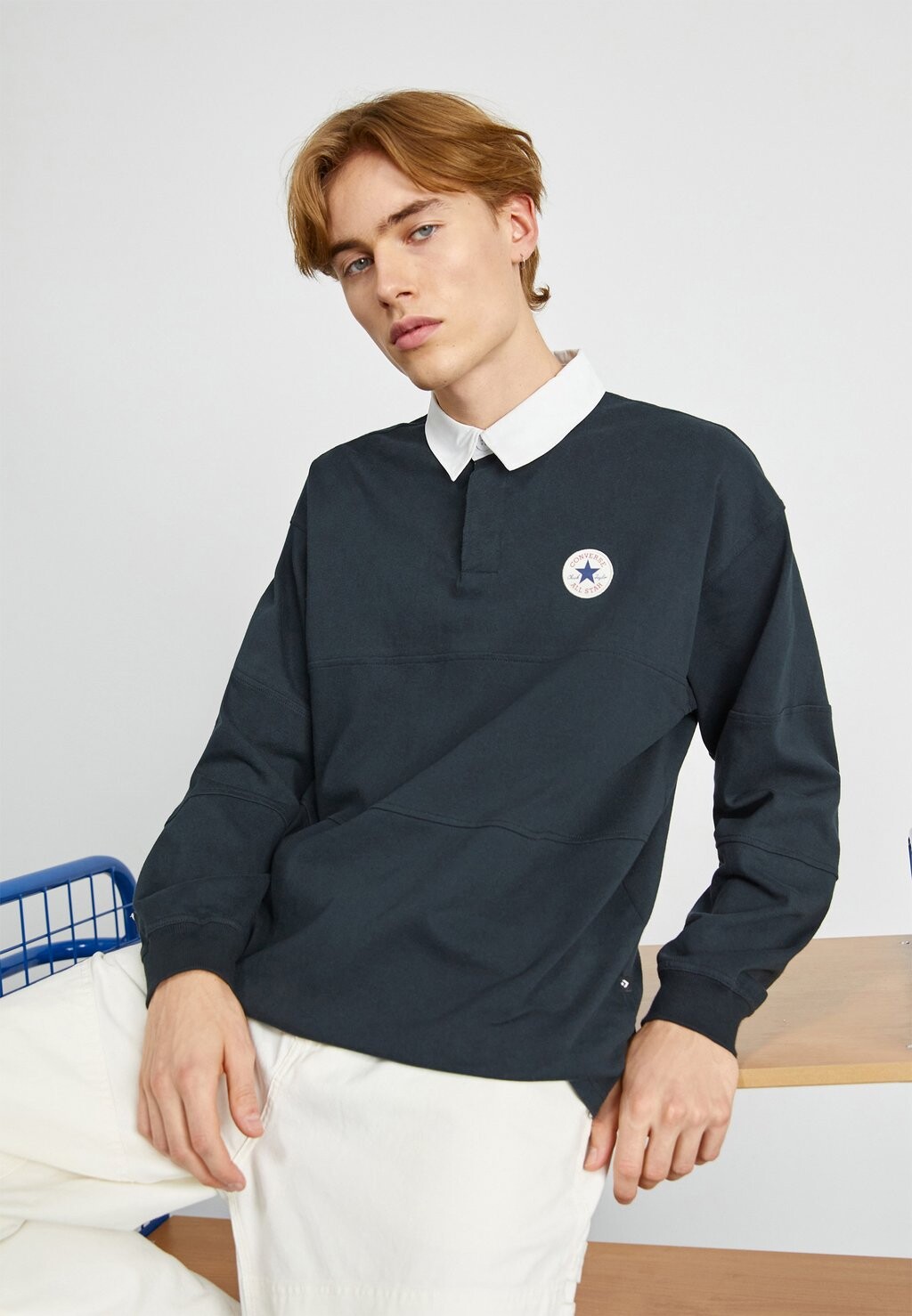 

Поло ALL STAR LONG SLEEVE RUGBY Converse, черный