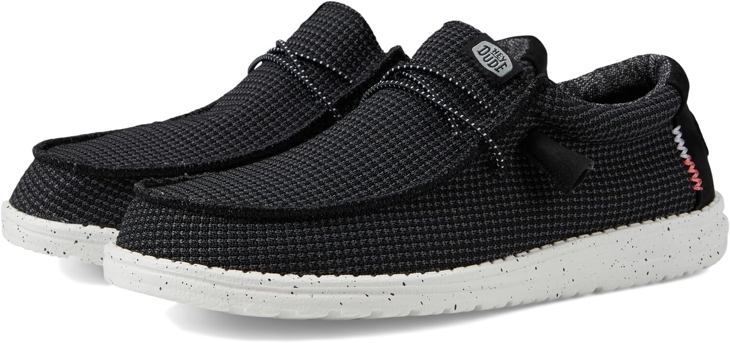 

Кроссовки Wally Sport Mesh Slip-On Casual Shoes Hey Dude, цвет Black/White