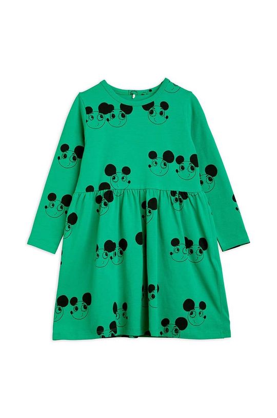 Платье маленькой девочки Mini Rodini, зеленый