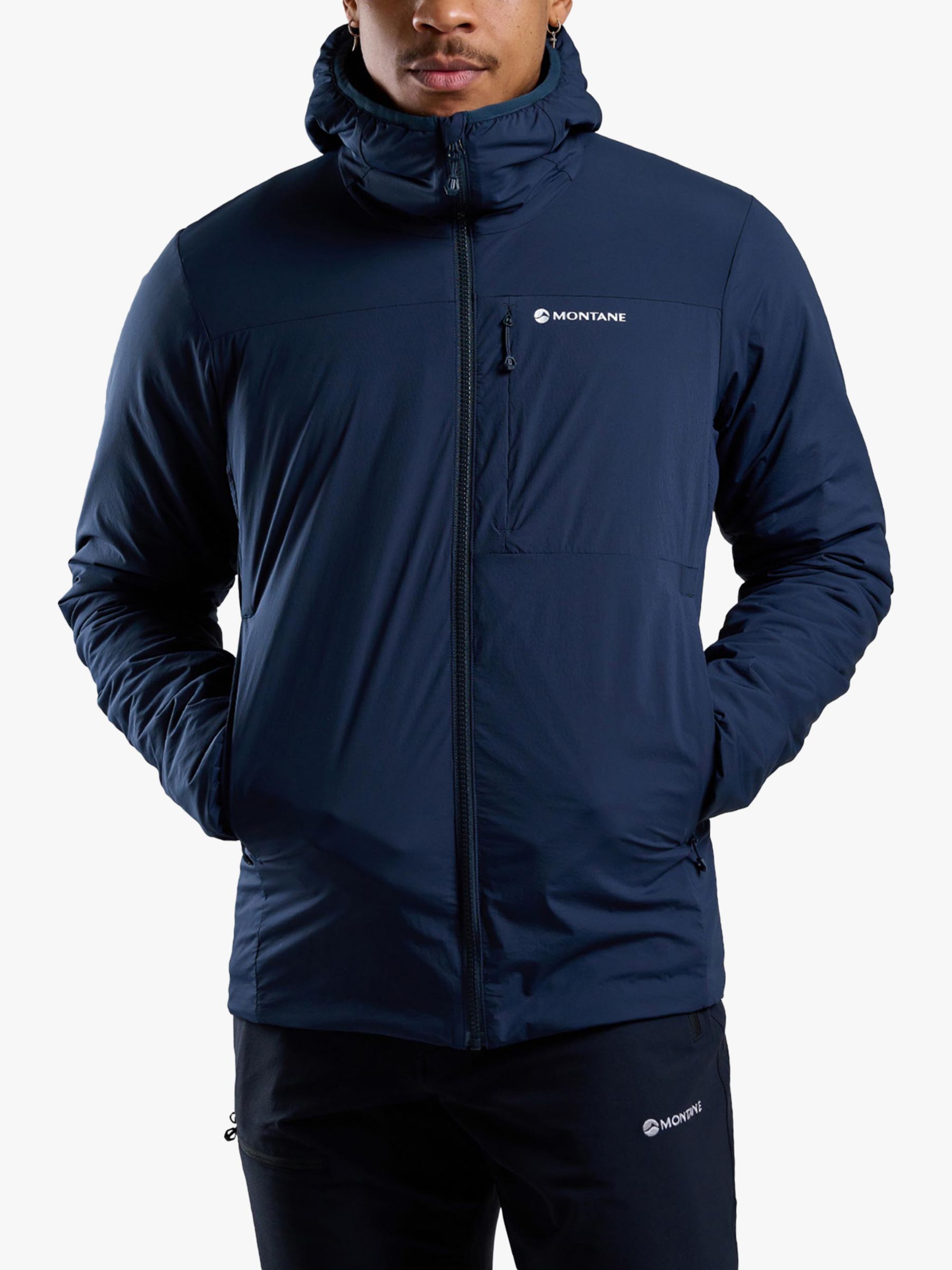 Мужская утепленная водоотталкивающая куртка Fireball Montane, затмение синий куртка утепленная мужская demix синий