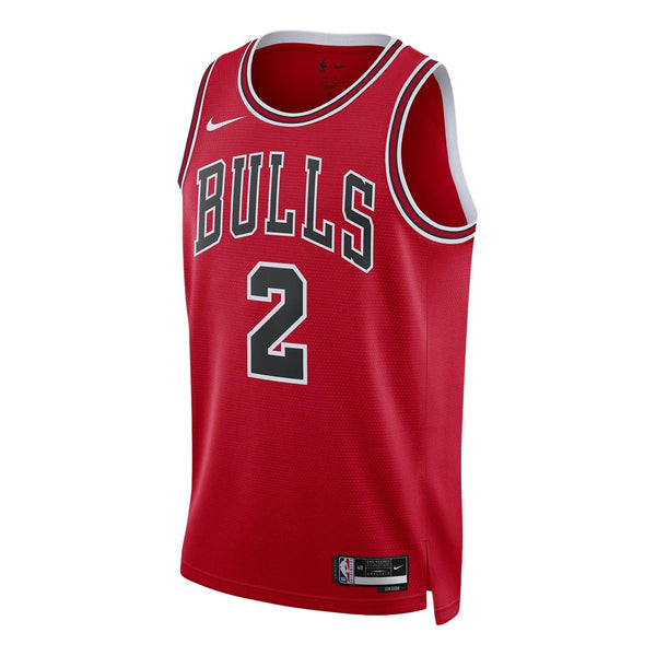 Майка Nike x NBA DRI-FIT Chicago Bulls Lonzo Ball Jerseys 'Red', красный nba men s chicago bulls 23 michael jordan red basketball jerseys 1998 classic style 1995 1996 1997 1998 jerseys