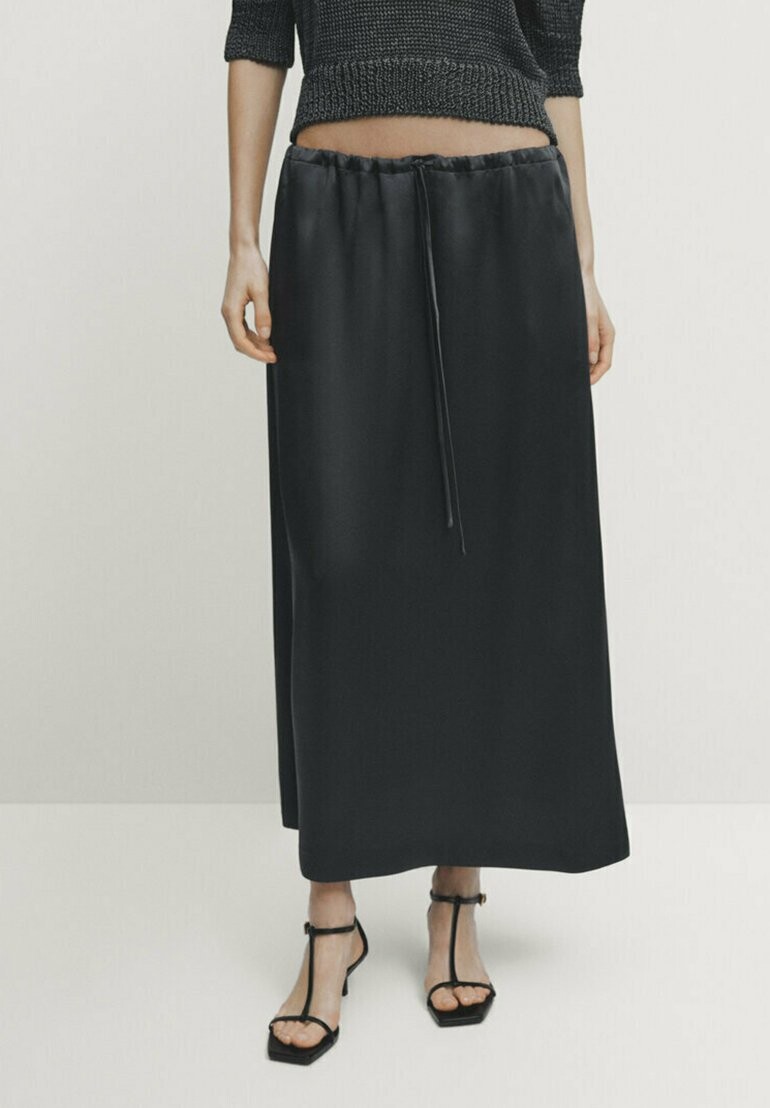 

Юбка макси Massimo Dutti, цвет grey