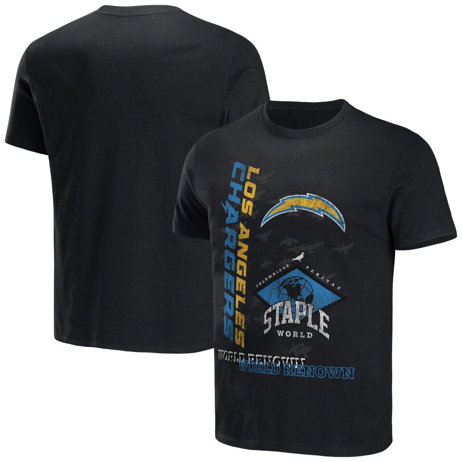 

Мужская футболка NFL x Staple Black Los Angeles Chargers World Renowned
