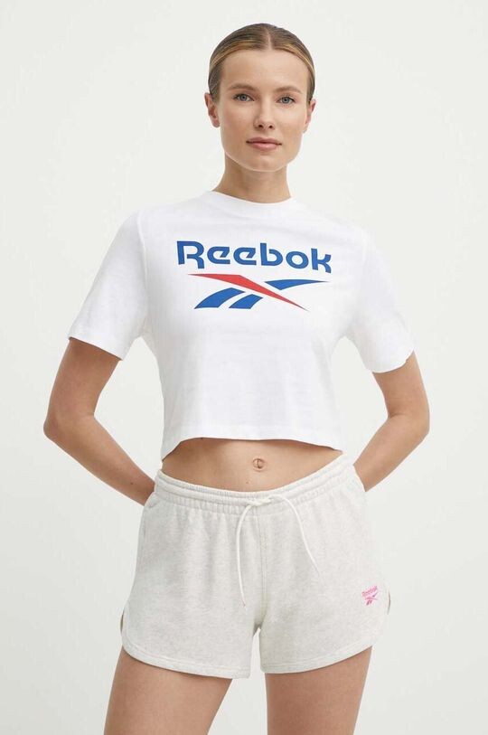 

Фирменная хлопковая футболка Reebok, белый