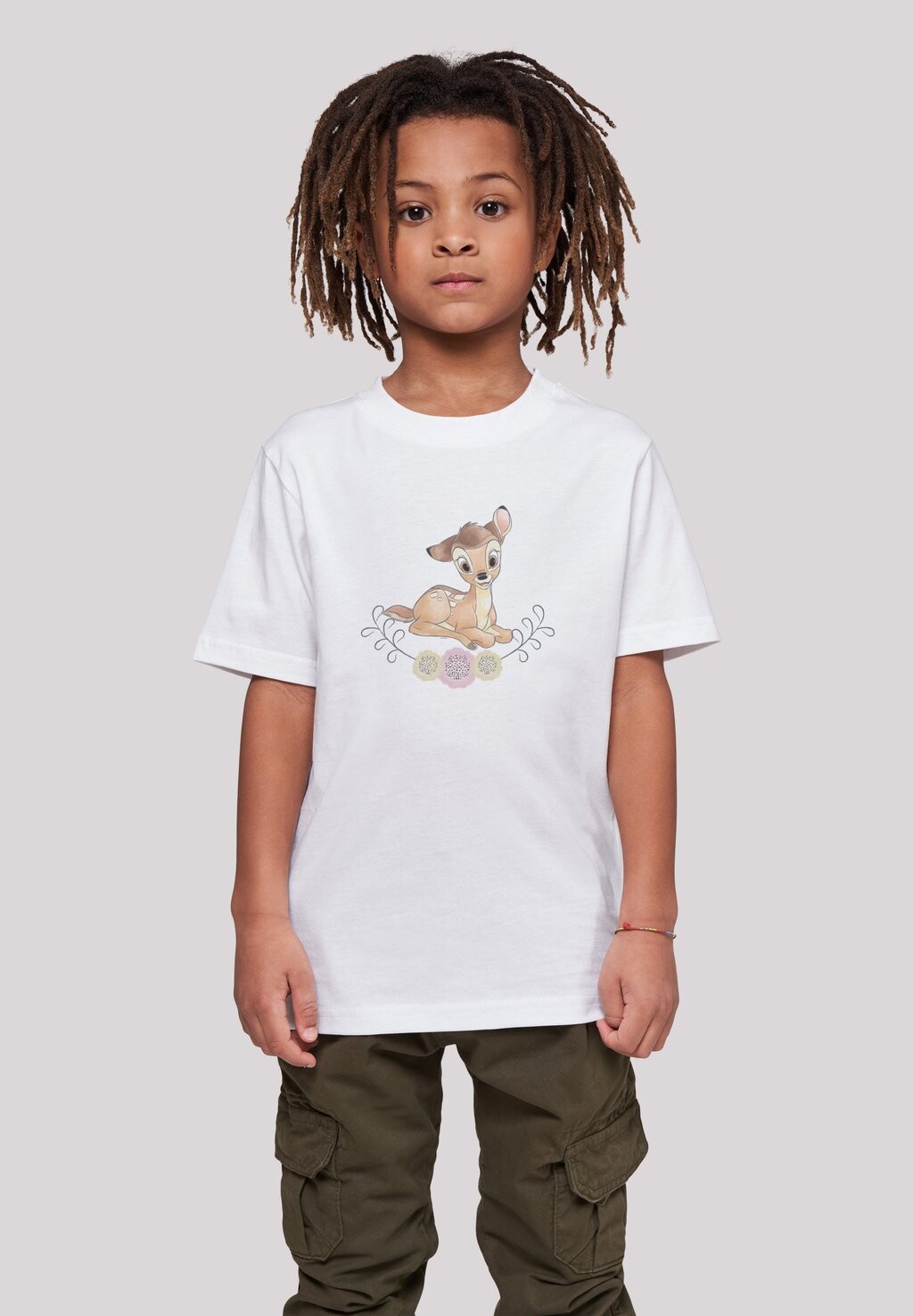 

Футболка с принтом Disney Bambi Awarcolor Wasserfarben F4NT4STIC, белый