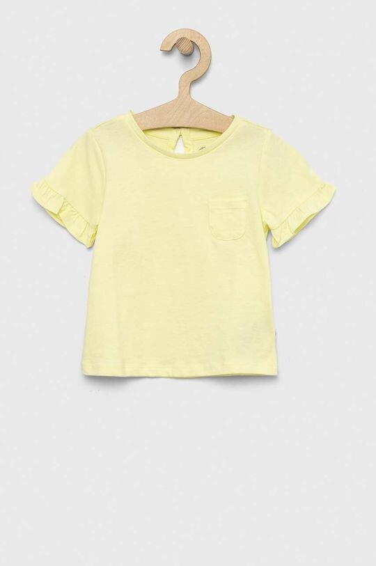 

Детская хлопковая футболка GAP, розовый