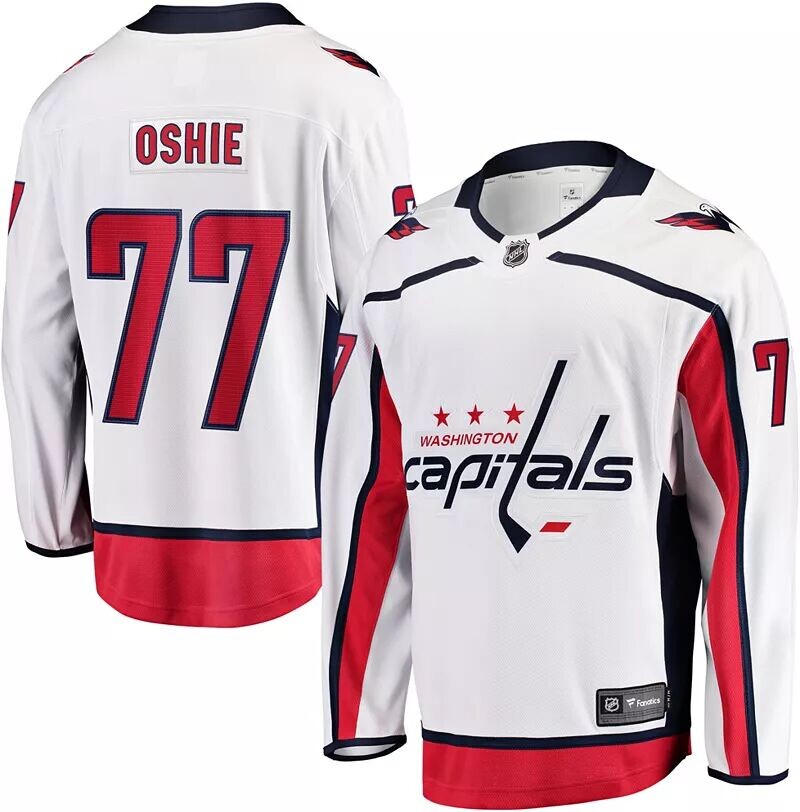 

Мужчины НХЛ Вашингтон Кэпиталз Ти Джей Реплика Oshie #77 Breakaway Away Джерси