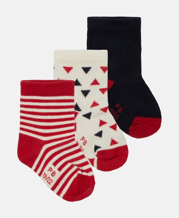 

Носки, упаковка 3 шт. Petit Bateau, белый