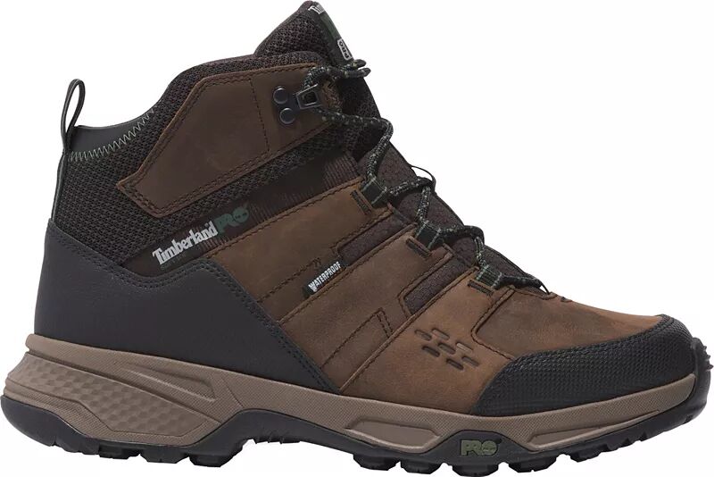 Мужские водонепроницаемые рабочие ботинки Timberland PRO Switchback LT, коричневый/зеленый