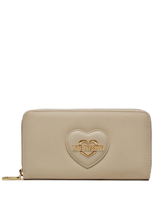 

Большой женский кошелек Love Moschino, бежевый