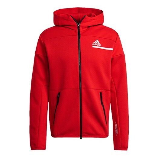 

Куртка adidas Zne Fz Training Sports Hooded Jacket Red, красный