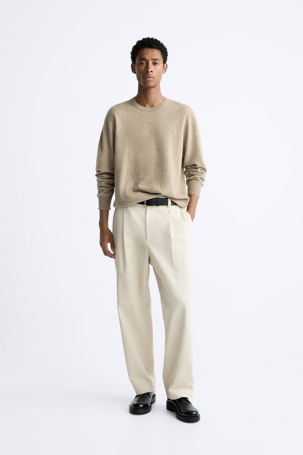 

Свитер из 100% кашемира ZARA, песочный, Бежевый