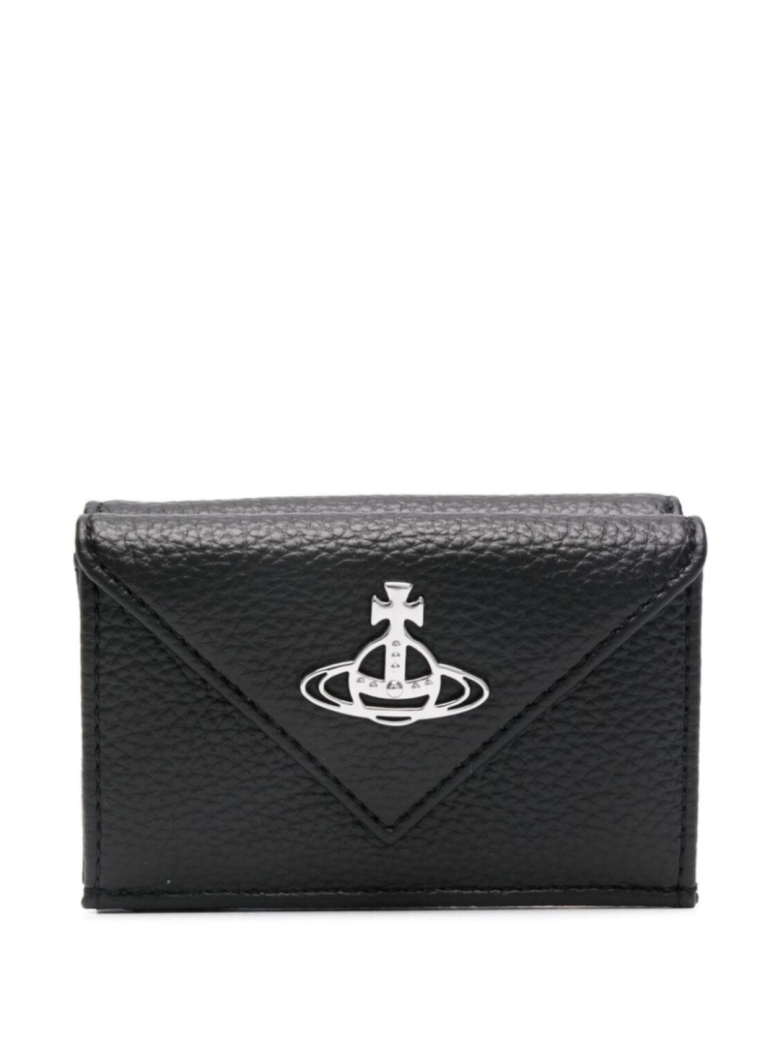 

Vivienne Westwood кожаный кошелек с круглой пластиной, черный