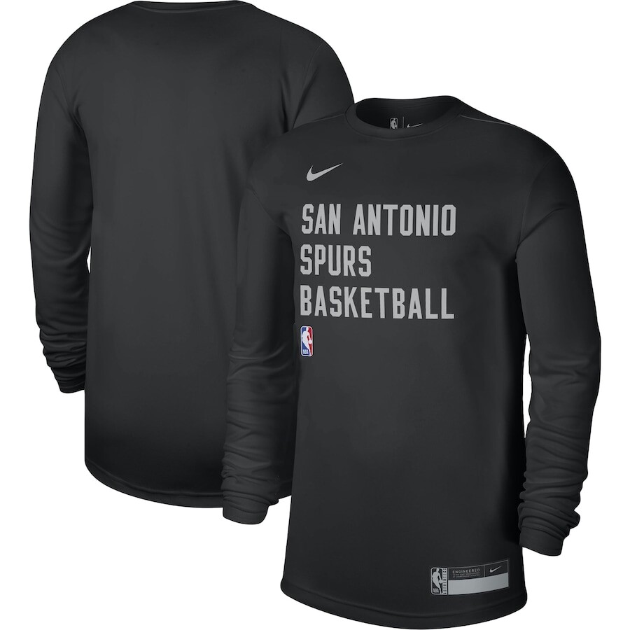 

Футболка с длинным рукавом Nike San Antonio Spurs, черный