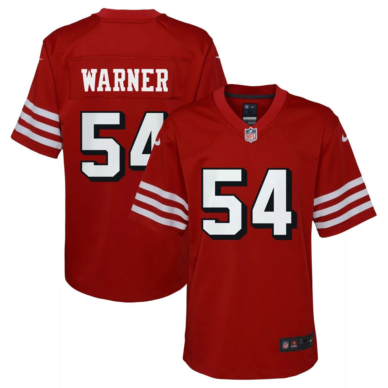 

Молодежная майка Nike Fred Warner Scarlet San Francisco 49ers Альтернативная игра Nike