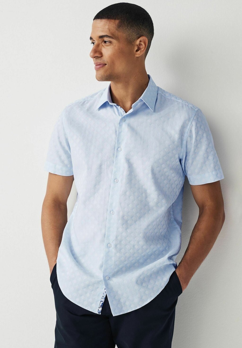

Рубашка Trimmed Regular Fit Next, синяя