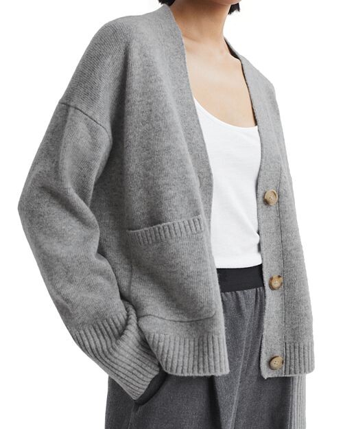 

Кардиган с заниженными плечами Juni REISS, цвет Gray