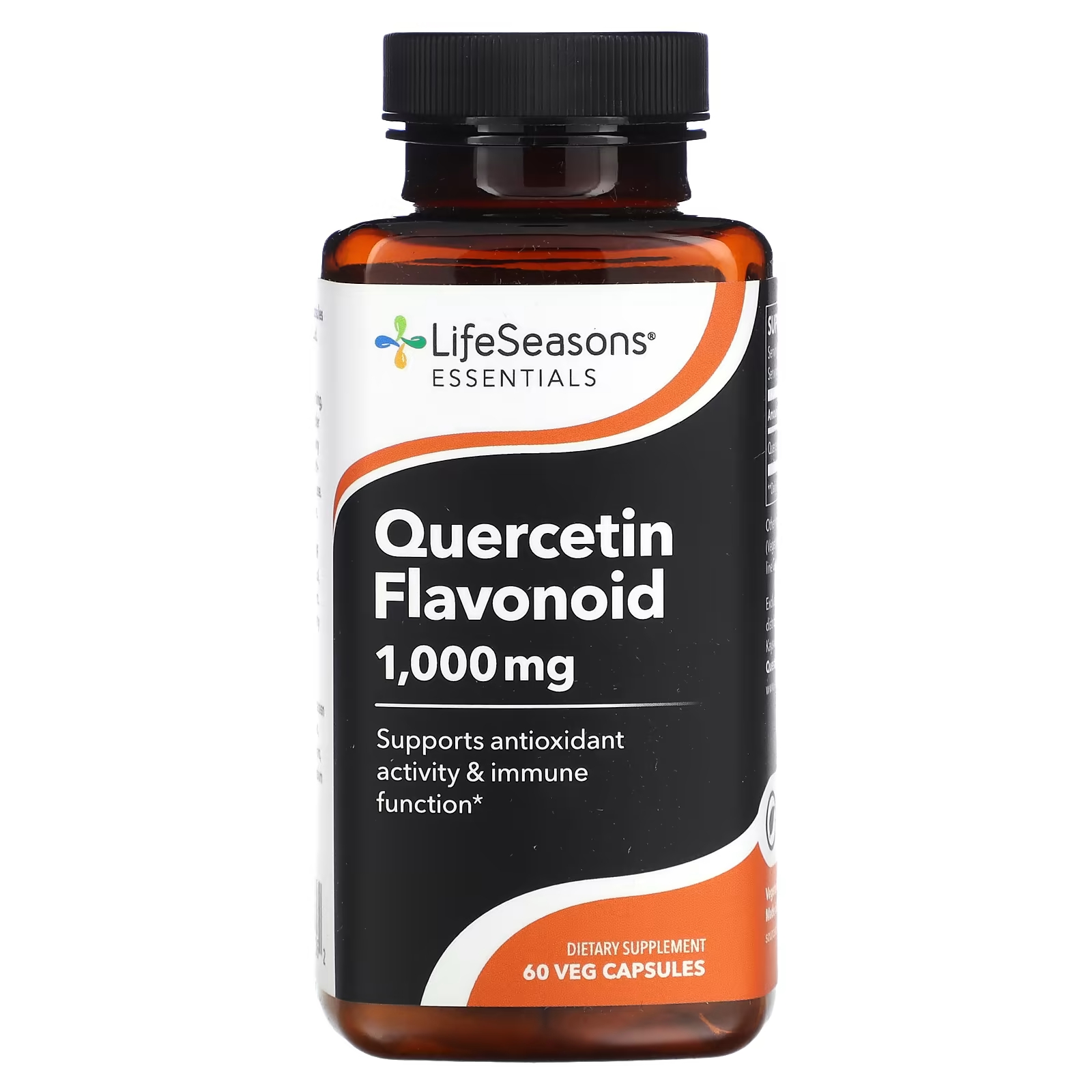 Кверцетин флавоноид LifeSeasons 1000 мг, 60 капсул (500 мг на капсулу) nutricost кверцетин 1000 мг 120 капсул 500 мг на капсулу