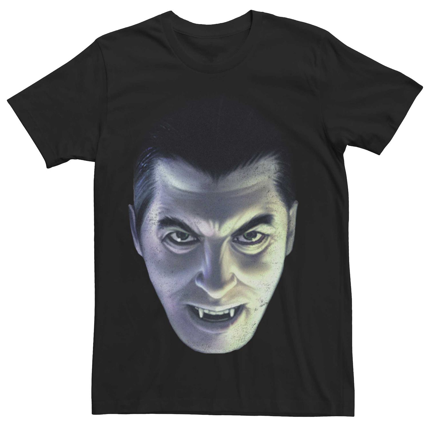 Мужская универсальная футболка с большим лицом «Дракула» Licensed Character