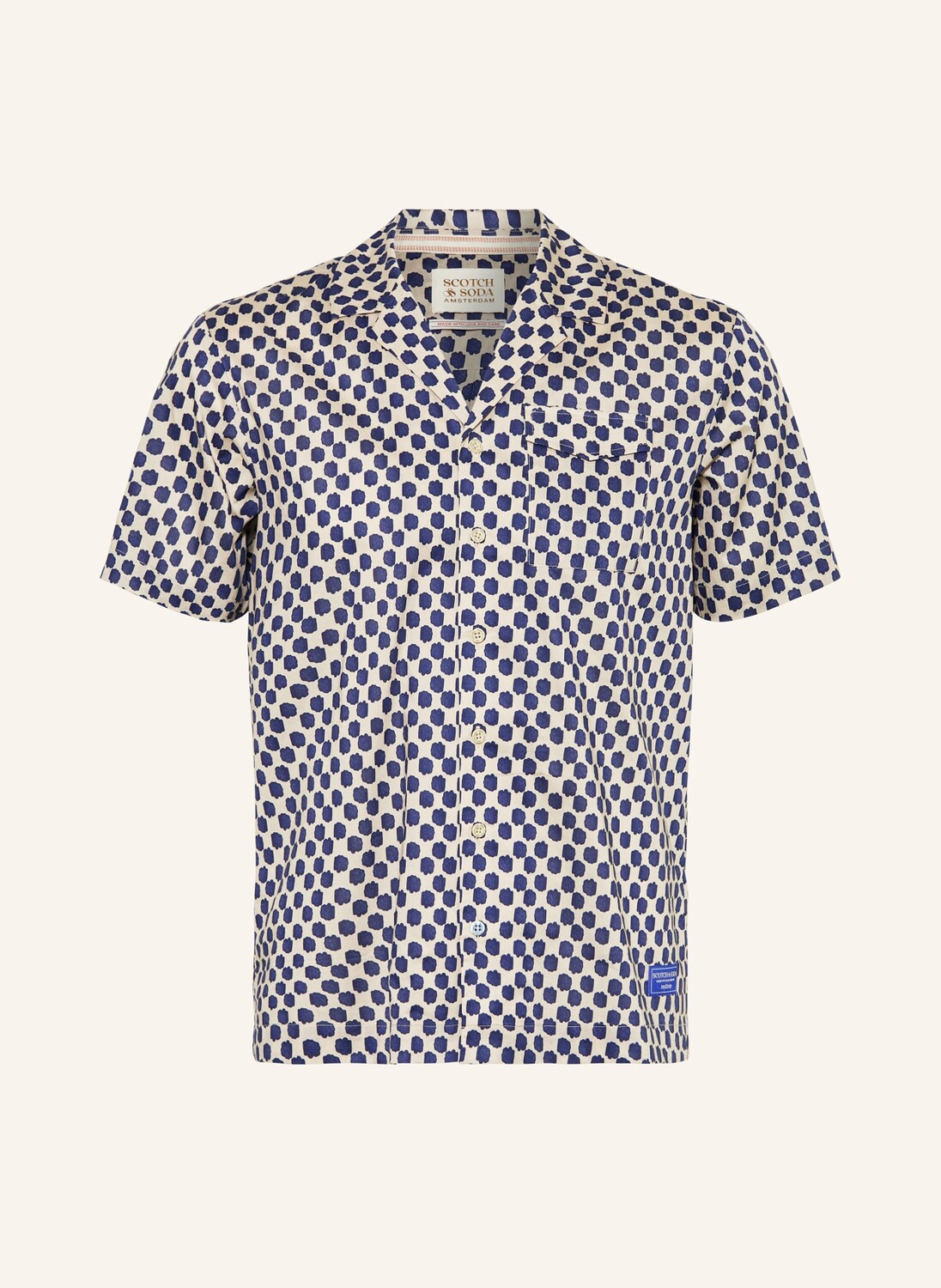 

Курортная рубашка стандартного кроя Scotch & Soda, бежевый