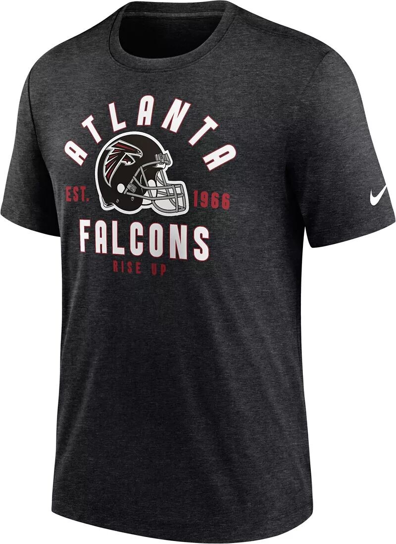 

Мужская черная футболка Nike Atlanta Falcons Blitz Stacked Heather