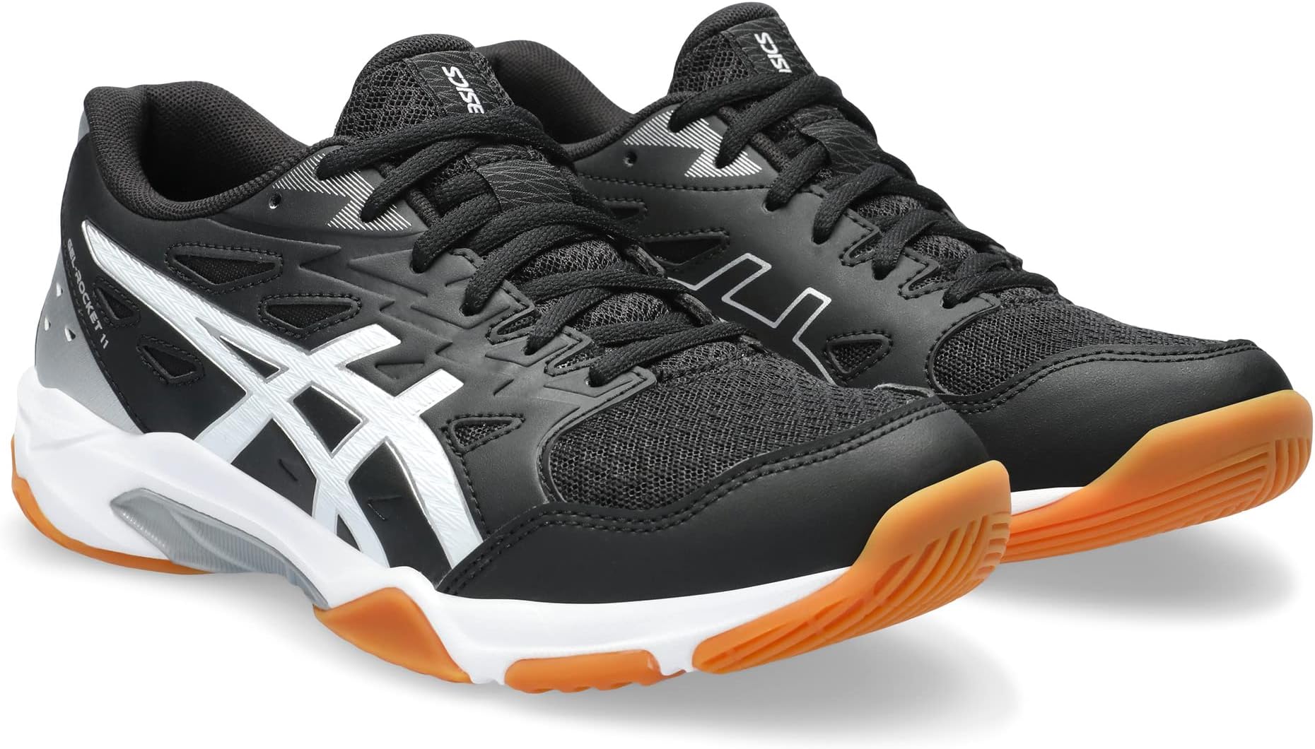 Кроссовки GEL-Rocket 11 Volleyball Shoe ASICS, цвет Black/Pure Silver kjjeaxcmy boutique jewelryar s925 pure silver retro personality boxing trend