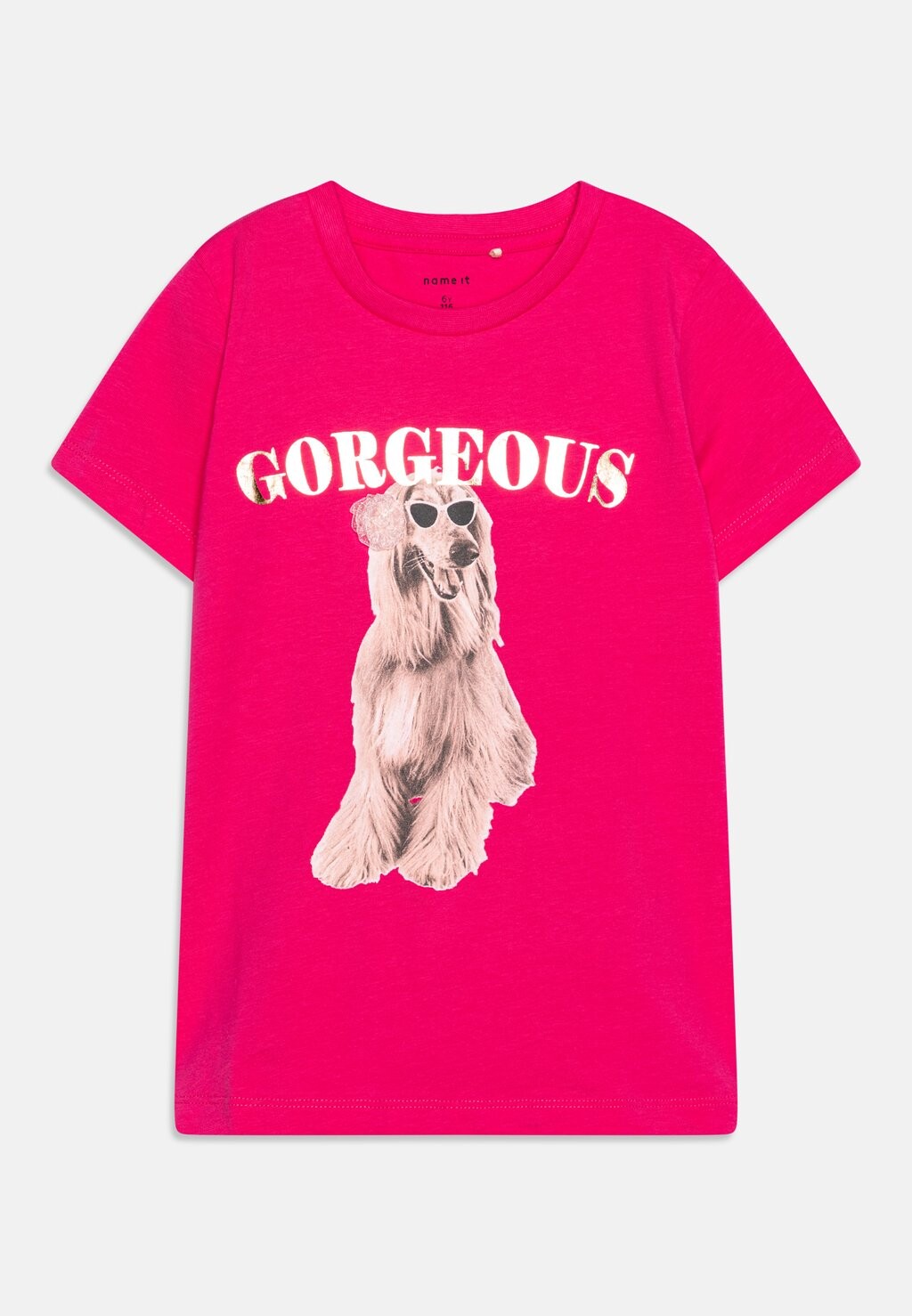 

Футболка с принтом NMFBEVERLY BOX Name it, цвет pink yarrow