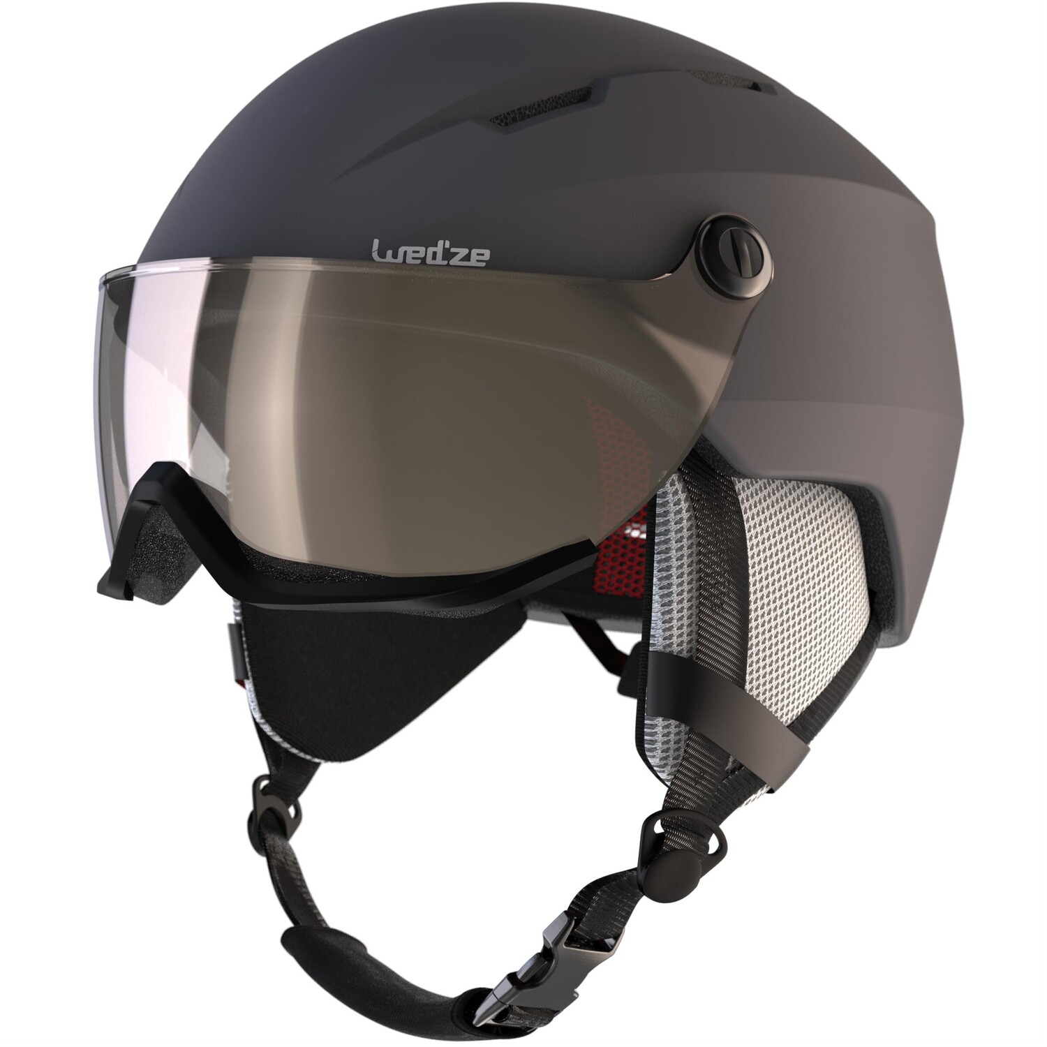 

Лыжный и сноубордический шлем с козырьком Adult Wedze H350 серый