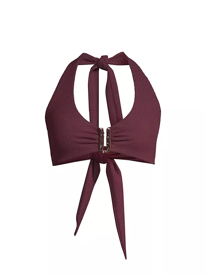 

Топ бикини Melissa Halter Change Of Scenery, цвет auburn texture