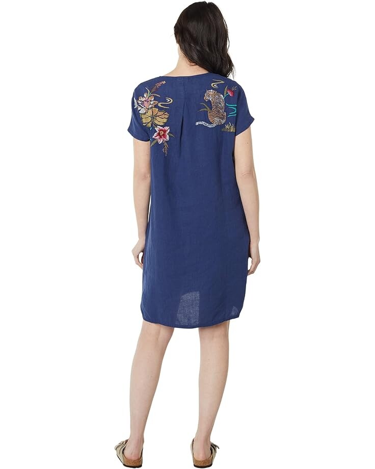 

Платье Johnny Was Maisie Easy Button Tunic Dress, темно-синий