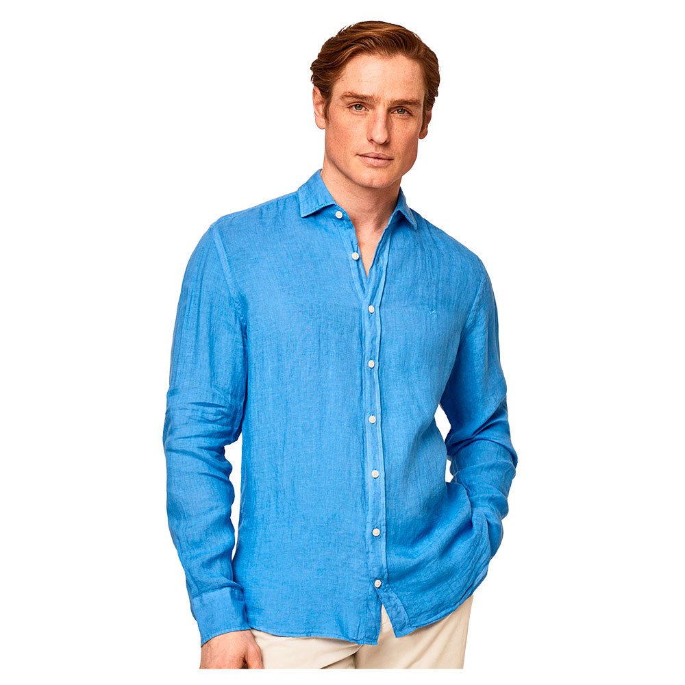 Рубашка Hackett Garment Dyed K, синий