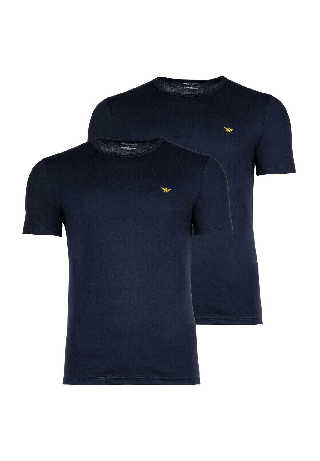 

базовая футболка НАБОР 2ER KURZARM RUNDHALS LOGO Emporio Armani, синий