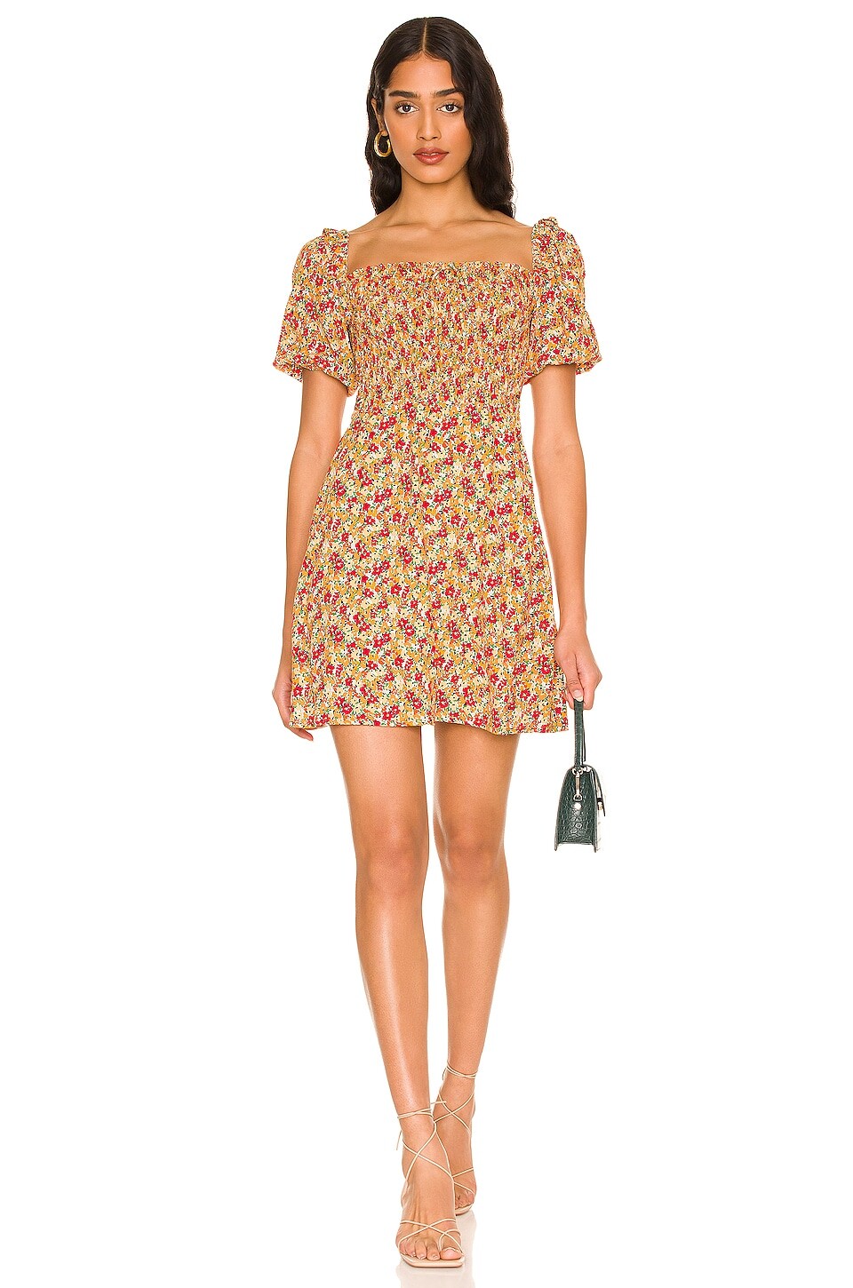 

Платье мини FAITHFULL THE BRAND Il Carro, цвет La Gomera Floral