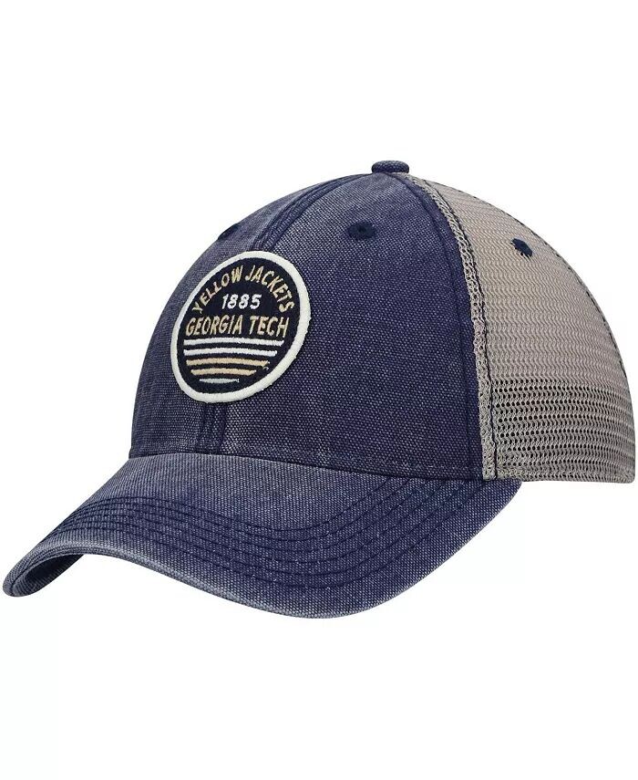 

Мужские темно-синие желтые бейсболки Georgia Tech Sunset Dashboard Trucker Snapback Hat Legacy Athletic, синий