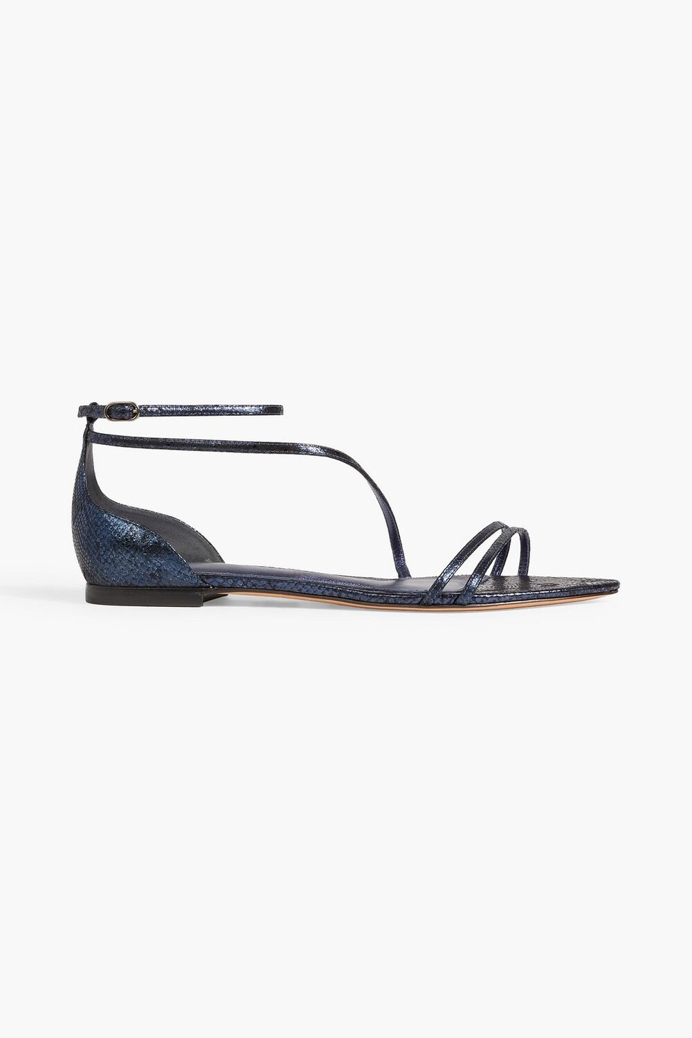 

Сандалии Demi Metallic со змеиным эффектом ALEXANDRE BIRMAN, синий