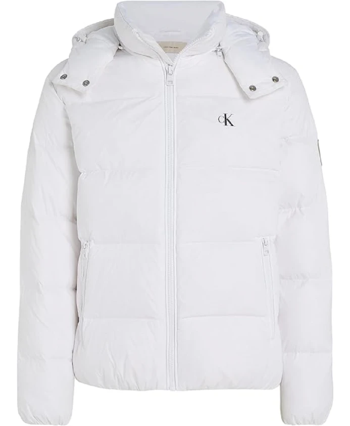 

Стеганый пуховик aw24 Calvin Klein, белый