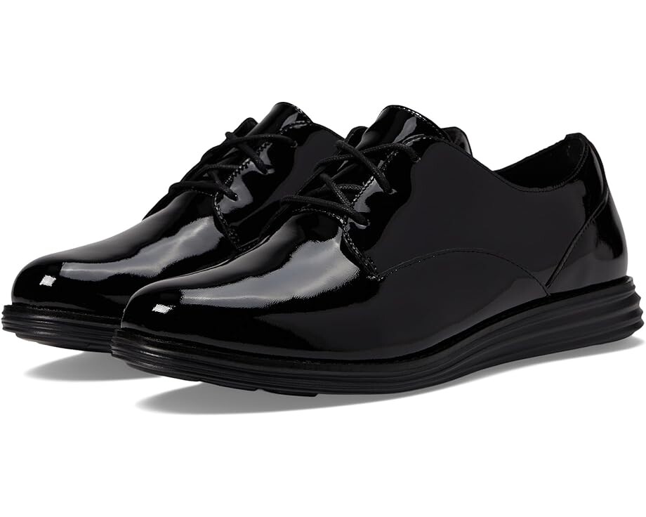 Оксфорды Cole Haan Original Grand Plain Oxford, цвет Black Patent/Black