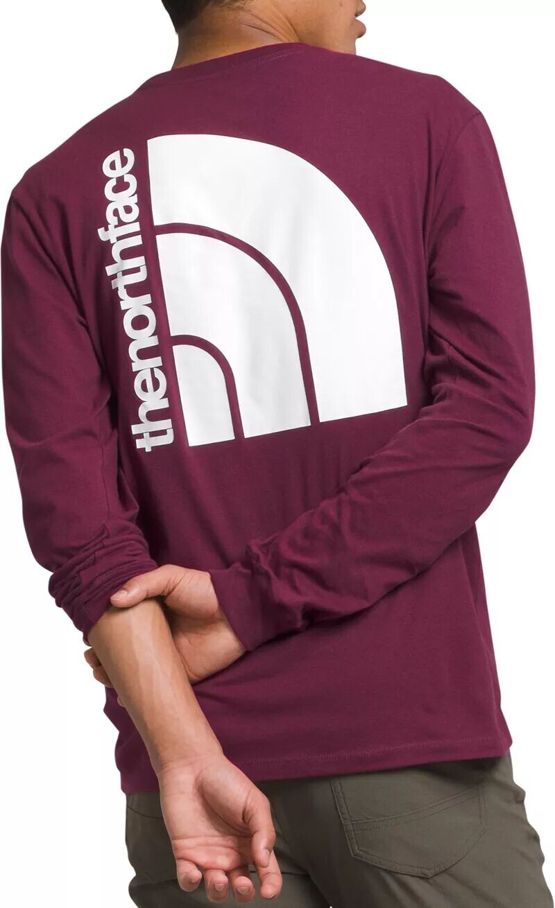 

Мужская футболка с полукупольным узором размера L/S The North Face