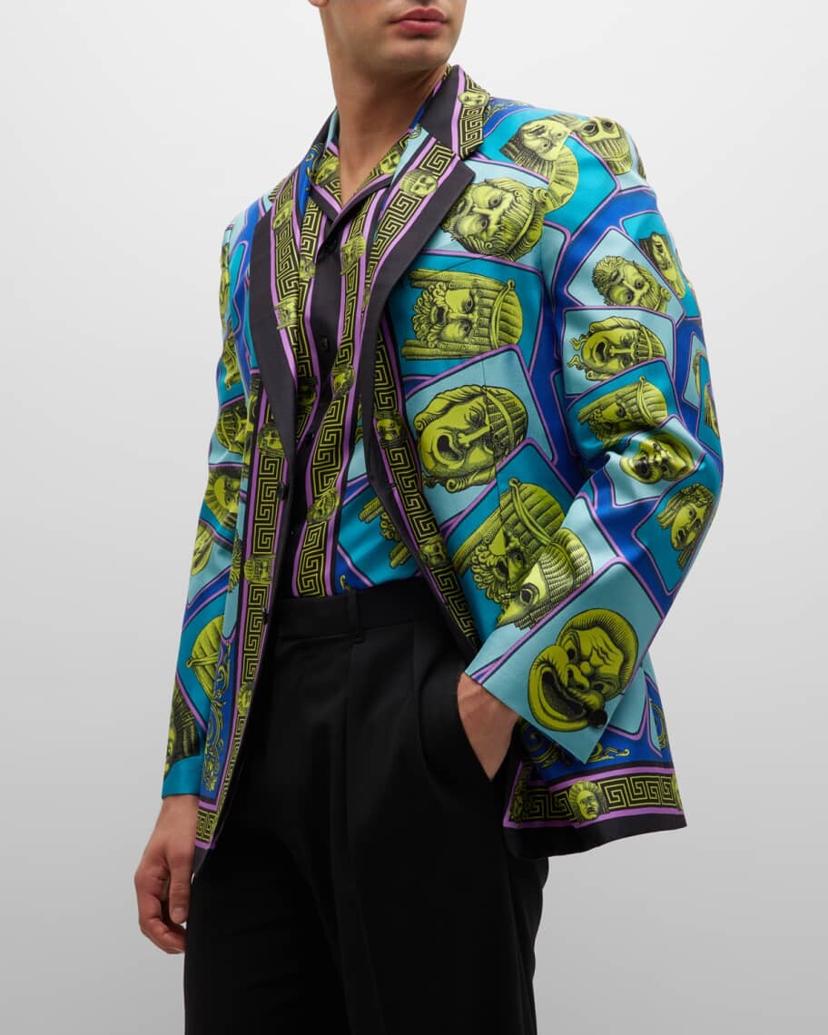 

Мужское спортивное пальто с шелковым платком Le Maschere Versace