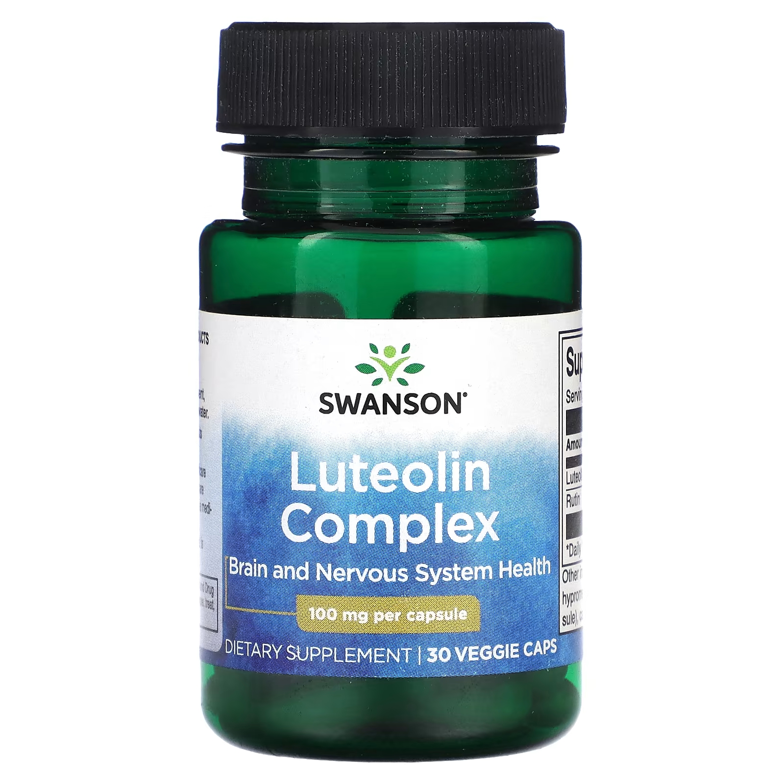 Лютеолиновый комплекс Swanson 100 мг, 30 растительных капсул swanson фосфатидилсерин 100 мг 30 растительных капсул