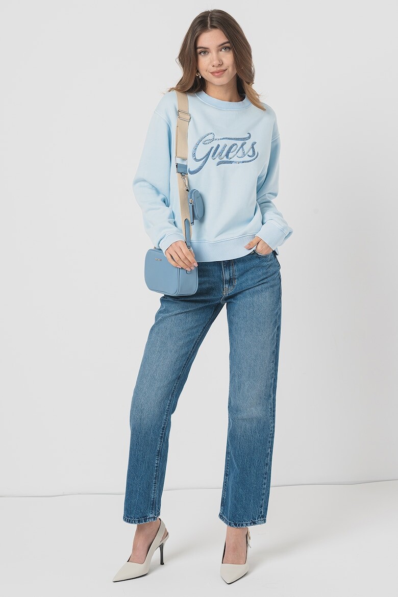 

Свитшот с декоративными камнями Guess, синий