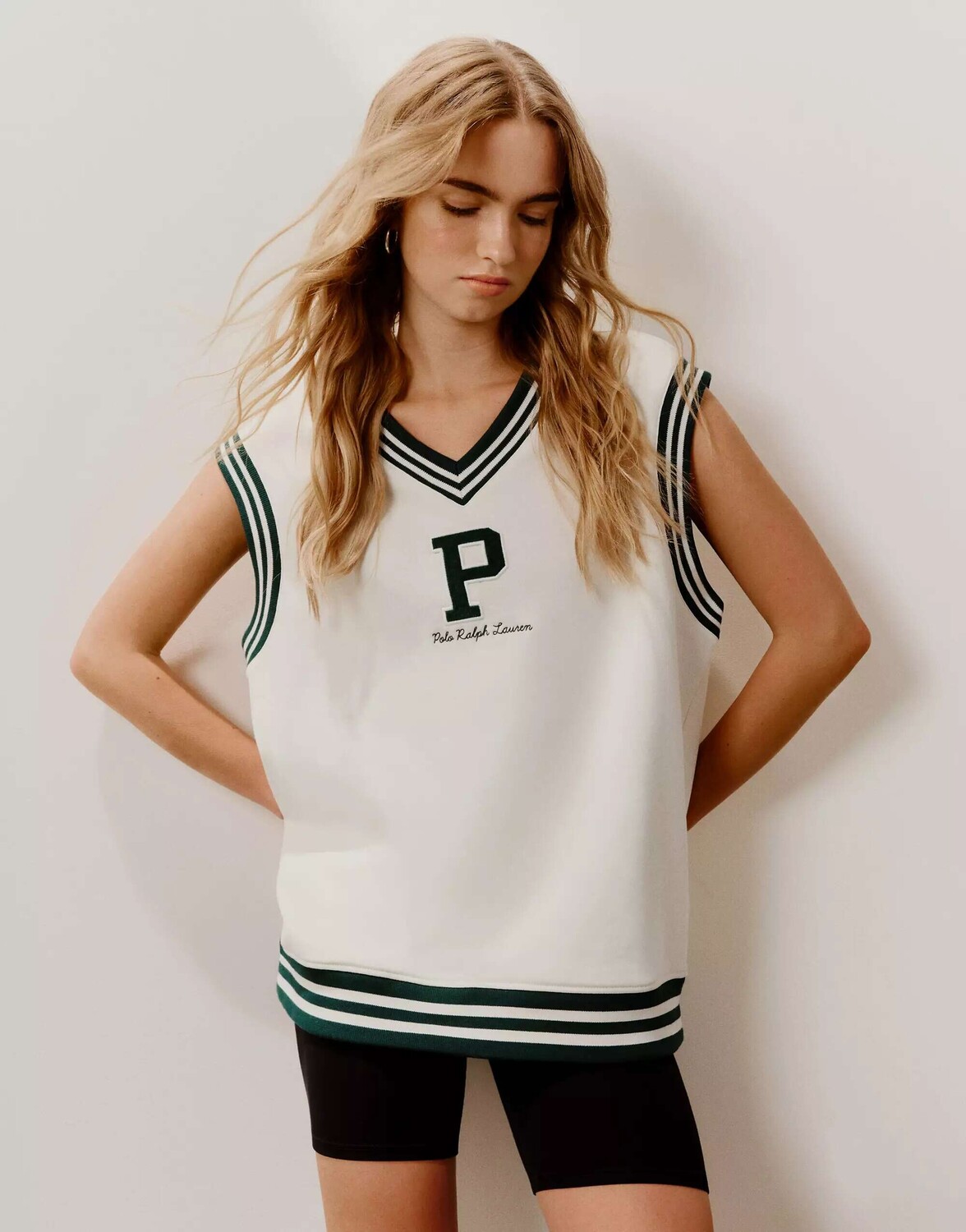 

Эксклюзивный кремовый вязаный жилет Polo Ralph Lauren x ASOS с центральным логотипом