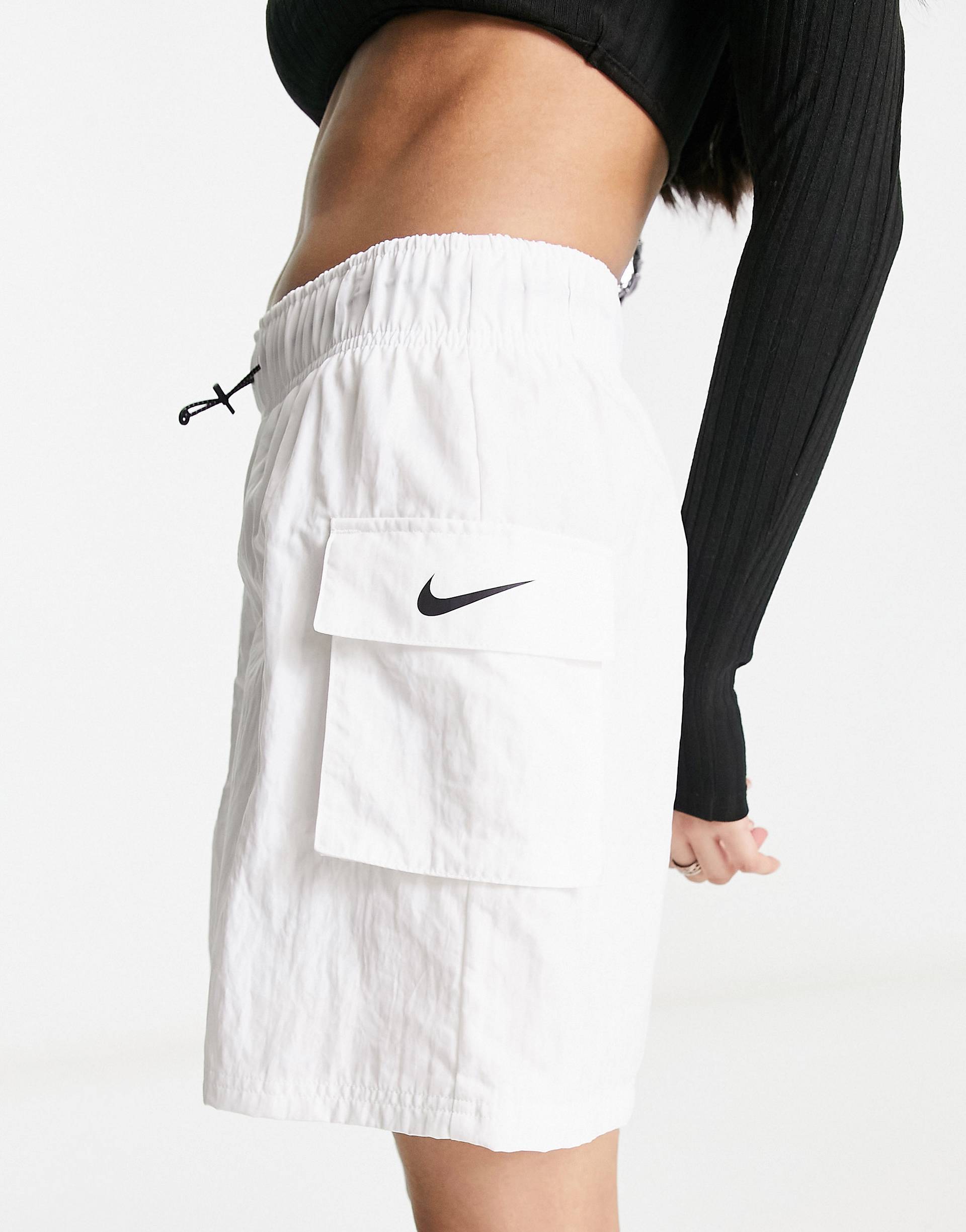 Белые тканые шорты карго Nike Essential