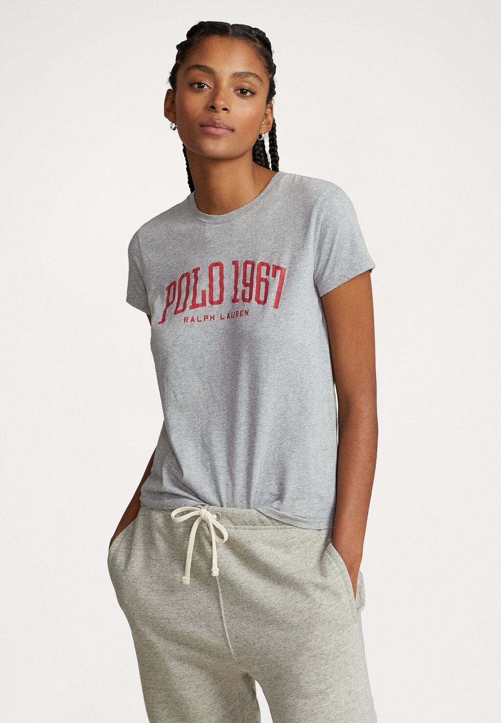 

Футболка с принтом Polo Ralph Lauren, Серый