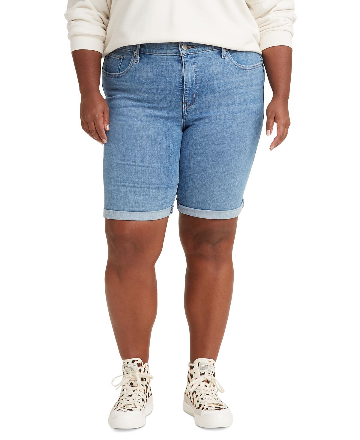 

Модные классические шорты-бермуды больших размеров Levi's