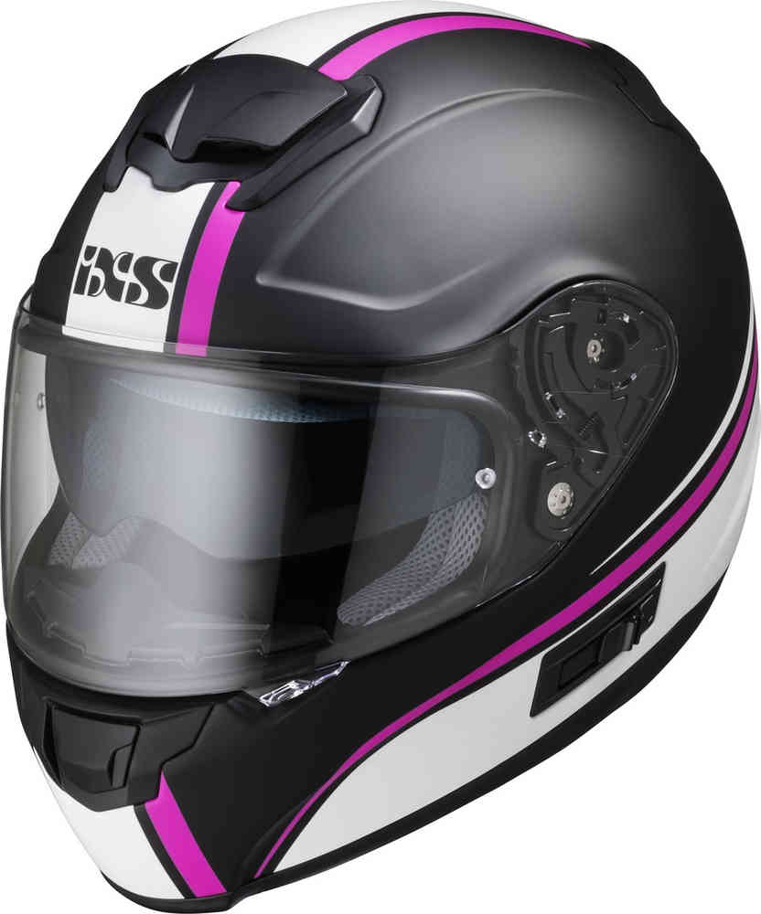 215 2.1 Шлем IXS, черный/белый/розовый козырек ranger pinlock 70 shot