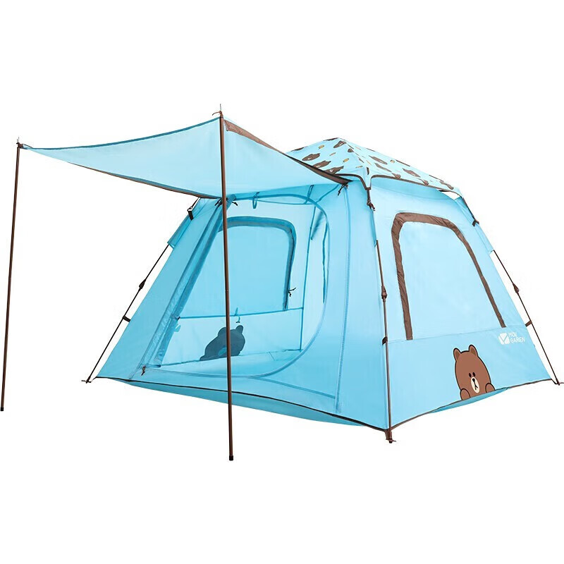 

Mobi Garden Outdoor автоматическая быстрооткрывающаяся портативная палатка для отдыха в парке БЕСПЛАТНО Brown Bear Blue