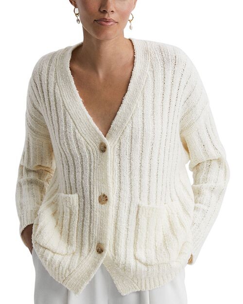 

Кардиган Annie в рубчик REISS, цвет Tan/Beige